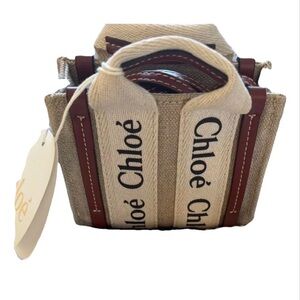 Chloe Beige and Brown Crossbody Bag